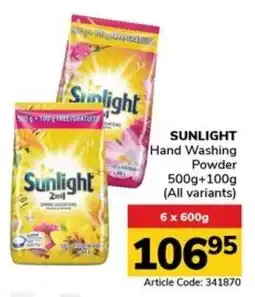 Jumbo SUNLIGHT Hand Washing Powder offer