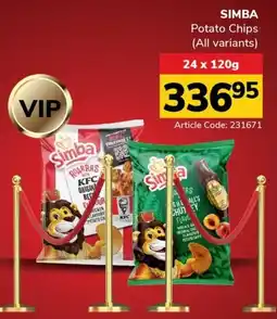 Jumbo SIMBA Potato Chips offer