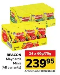 Jumbo BEACON Maynards Minis offer