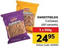 Jumbo SWEETFIELDS CoOokies offer