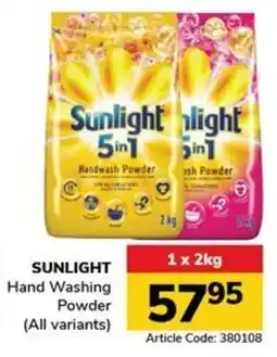 Jumbo SUNLIGHT Hand Washing Powder offer