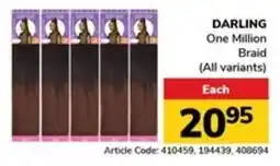 Jumbo DARLING One Million Braid offer