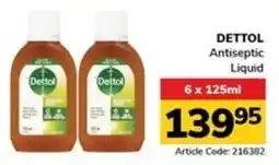 Jumbo DETTOL Antiseptic Liquid offer
