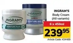 Jumbo INGRAM'S Body Cream offer