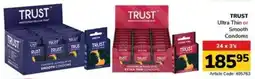 Jumbo TRUST Ultra Thin or Smooth Condoms offer