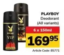 Jumbo PLAYBOY Deodorant offer