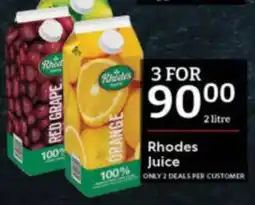 Oxford Freshmarket Rhodes Juice offer