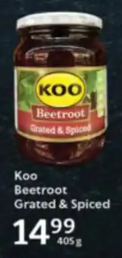 Oxford Freshmarket Koo Beetroot Grated & Spiced offer