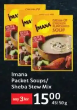 Oxford Freshmarket Imana Packet Soups/ Sheba Stew Mix offer