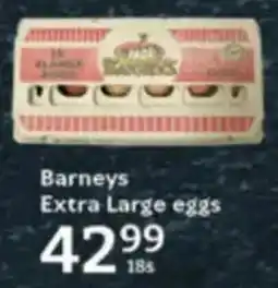 Oxford Freshmarket Barneys Extra Large eggs offer