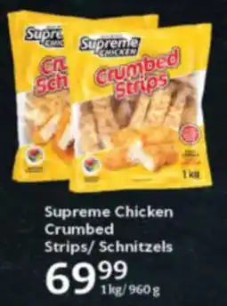 Oxford Freshmarket Supreme Chicken Crumbed Strips/Schnitzels offer