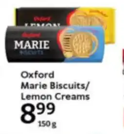 Oxford Freshmarket Oxford Marie Biscuits/ Lemon Creams offer