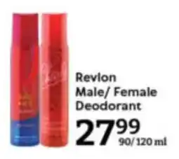 Oxford Freshmarket Revlon Male/ Female Deodorant offer