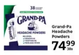 Oxford Freshmarket Grand-Pa Headache Powders offer
