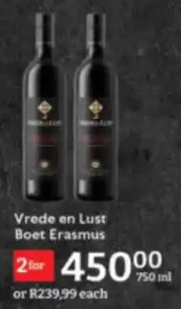 Oxford Freshmarket Vrede en Lust Boet Erasmus offer