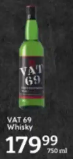 Oxford Freshmarket VAT 69 Whisky offer