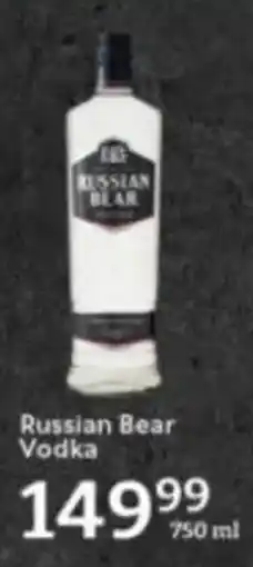 Oxford Freshmarket Russian Bear Vodka offer