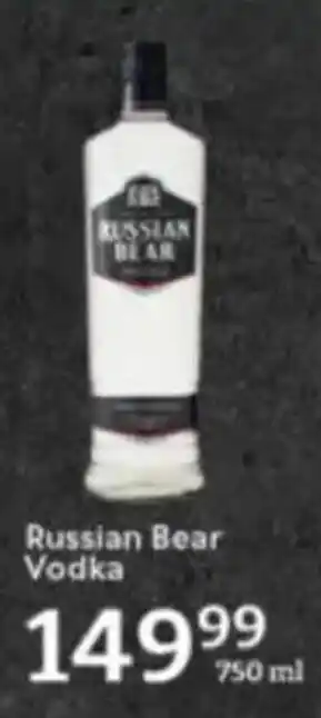 Oxford Freshmarket Russian Bear Vodka offer