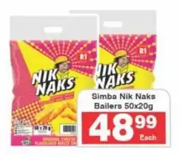 Frontline Simba Nik Naks Bailers offer