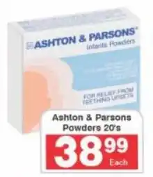 Frontline Ashton & Parsons Powders offer