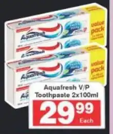 Frontline Aquafresh V/P Toothpaste offer