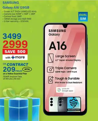 Incredible Connection SAMSUNG Galaxy A16 128GB offer