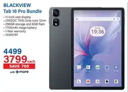 Incredible Connection BLACKVIEW Tab 16 Pro Bundle offer