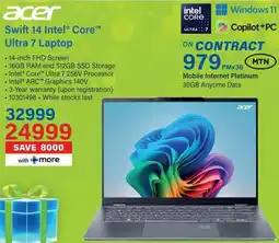 Incredible Connection Acer Swift 14 Intel Core Ultra 7 Laptop offer