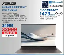 Incredible Connection ASUS Zenbook S Intel Core Ultra 7 Laptop offer