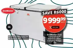 Checkers SnoMaster Dual Compartment Stainless Steel Camping Fridge offer
