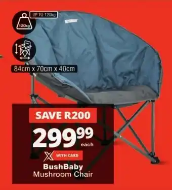 Checkers BushBaby Mushroom Chair offer