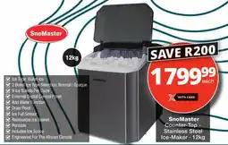 Checkers SnoMaster Counter-Top- Stainless Steel Ice-Maker offer