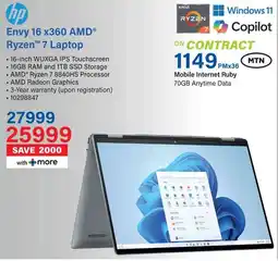Incredible Connection HP Envy 16 x360 AMD Ryzen 7 Laptop offer