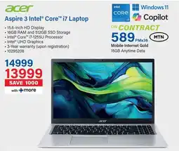Incredible Connection Acer Aspire 3 Intel Core i7 Laptop offer