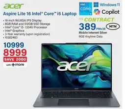 Incredible Connection Acer Aspire Lite 16 Intel Core i5 Laptop offer