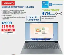 Incredible Connection Lenovo IdeaPad 3 Intel Core i5 Laptop offer