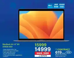 Incredible Connection MacBook Air 13" M1 256GB SSD offer