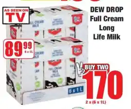 DEW DROP Full Cream Long Life Milk