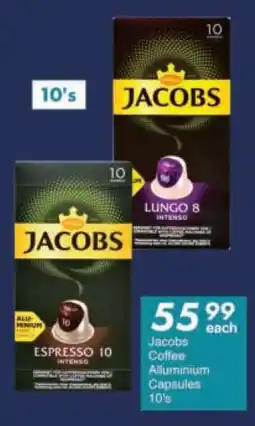 President Hyper Jacobs Coffee Aluminium Capsules 10's offer