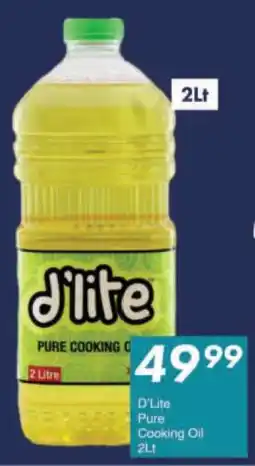 President Hyper D'Lite Pure Cooking Oil 2Lt offer