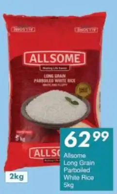 President Hyper ALLSOME LONG GRAIN PARBOILED WHITE RICE 5kg offer