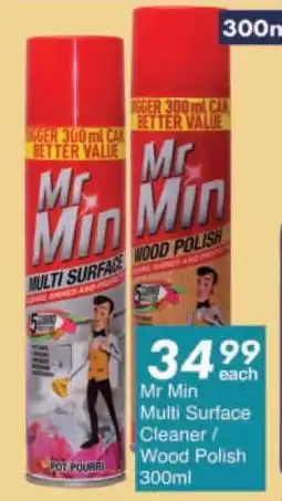 President Hyper Mr Min Multi Surface Cleaner / Wood Polish 300ml offer