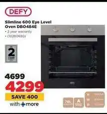 HiFi Corp DEFY Slimline 600 Eye Level Oven DBO484E offer