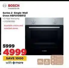 HiFi Corp Bosch Series 2 Single Wall Oven HBF010BRIZ offer