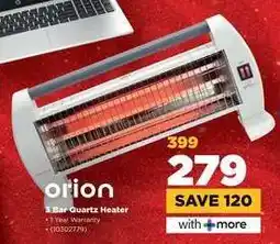 HiFi Corp Orion 3 Bar Quartz Heater offer