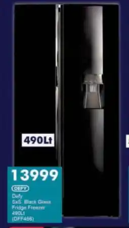 President Hyper Defy SxS Black Glass Fridge Freezer offer