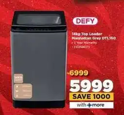 HiFi Corp DEFY 14kg Top Loader Manhattan Grey DTL160 offer