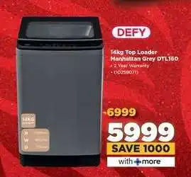 HiFi Corp DEFY 14kg Top Loader Manhattan Grey DTL160 offer