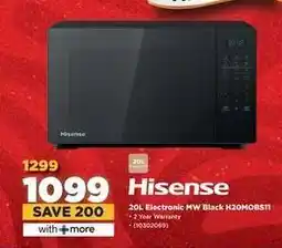 HiFi Corp Hisense 20L Electronic MW Black H20MOBS11 offer