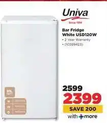 HiFi Corp Univa Bar Fridge White USD120W offer